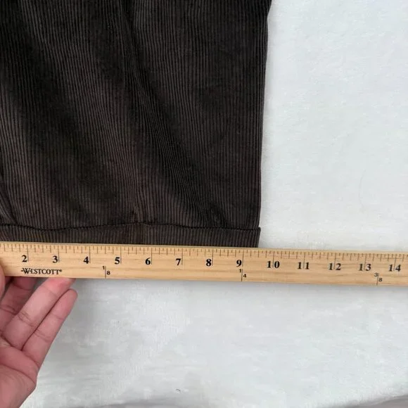Vintage Tommy Hilfiger Corduroy Pants Mens 38x32 (38x28) Brown Baggy Relaxed Fit - Picture 6 of 13